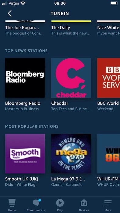 alexa music stations list